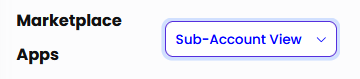 Agency users must ensure the 'Sub-Account View' is selected